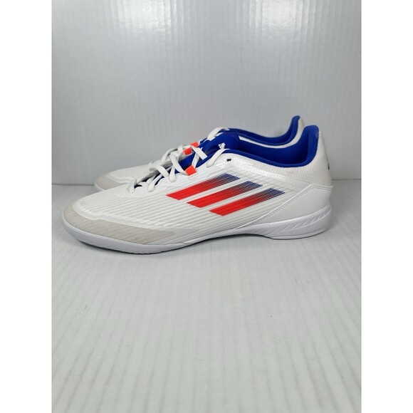 Size 10 Adidas F50 League Football Soccer Shoes Sports White Blue IF1395 NEW main image 6